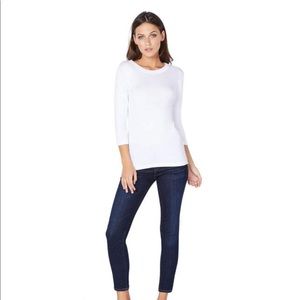 Michael Stars 3/4 Sleeve crew neck tee